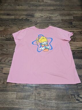 Torrid Rainbow Brite Pink Graphic Tee Shirt Size 3 Plus Size Retro Cartoon 80s